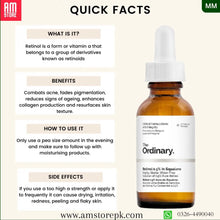 Load image into Gallery viewer, The Ordinary Retinol 1% In Squalane 30Ml