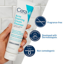 Load image into Gallery viewer, CeraVe Acne Foaming Cream Cleanser – 150ml