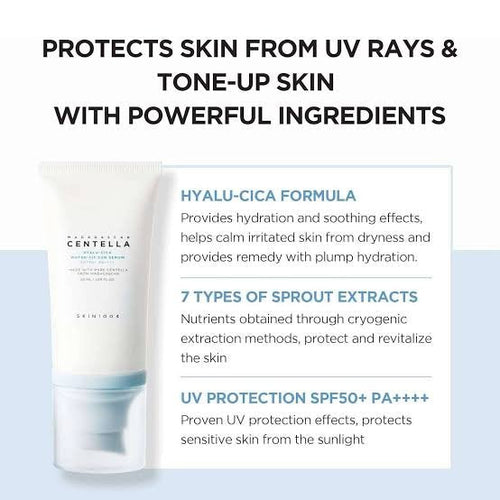 Centella SKIN 1004 MADAGASCARA - Hyalu-Cica Water-Fit Sunscreen SPF 50+- 50ML Korea