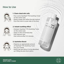 Load image into Gallery viewer, Anua  Heartleaf 77% Soothing Toner  Korea