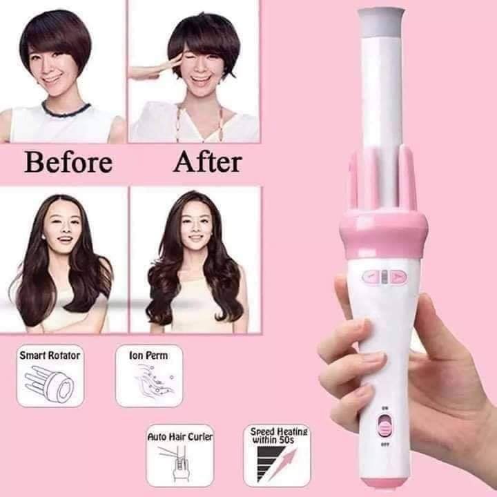 Automatic Hair Curler Spin 360° Rotating Hair Styling Roller Auto Wavy Iron 30s Instant Ceramic Heat Wand