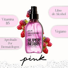 Load image into Gallery viewer, Pink Hair And Body Mist Super Berry 236ml