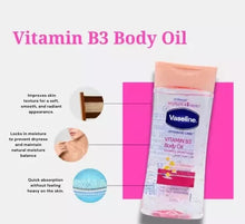Load image into Gallery viewer, Vaseline Intensive Care Vitamin B3 Body Oil Healthy Even Tone 200ml