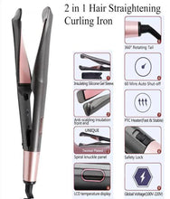 Load image into Gallery viewer, Unique Twisted Plate 2 in 1 Hair Curling
