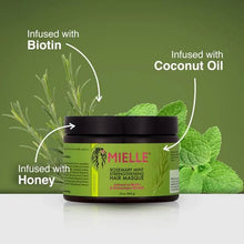 Load image into Gallery viewer, Mielle Rosemary Mint Strengthening Hair Masque (340gm)