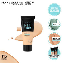 Load image into Gallery viewer, Maybelline - Fit Me Liquid Foundation Matte &amp; Poreless - 115 Ivory