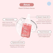 Load image into Gallery viewer, Anua Peach 70 Niacin Serum 30ml Korea