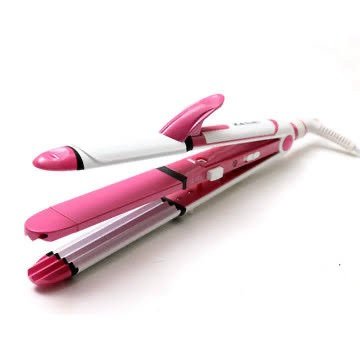 Hair Straightener and Curler, 3-in-1 Ceramic Hair Curling Iron & Hair Straighteners & Crimper Hair Styler Tools Flat Iron with Worldwide Dual Voltage 100~240V