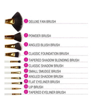 Load image into Gallery viewer, BH Cosmetics Dot Collection 11 Pcs Brush Set - White